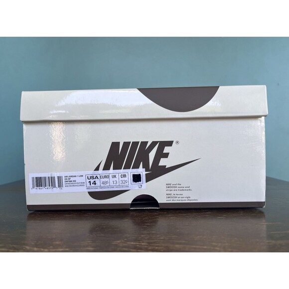 Air Jordan 1 Low Retro OG SP Travis Scott Velvet Brown Men's Size 14 DM7866-202 - Picture 12 of 12